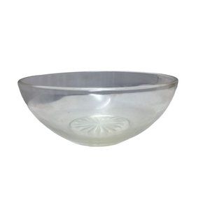 Small Vintage Clear Glass Bowl w/ Cut Glass Pattern on the Bottom  (5" Wide)